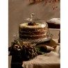ALZATA IN VETRO CAMPANA 20 CM. PATISSERIE TORTIERA BUFFET PER DOLCI...