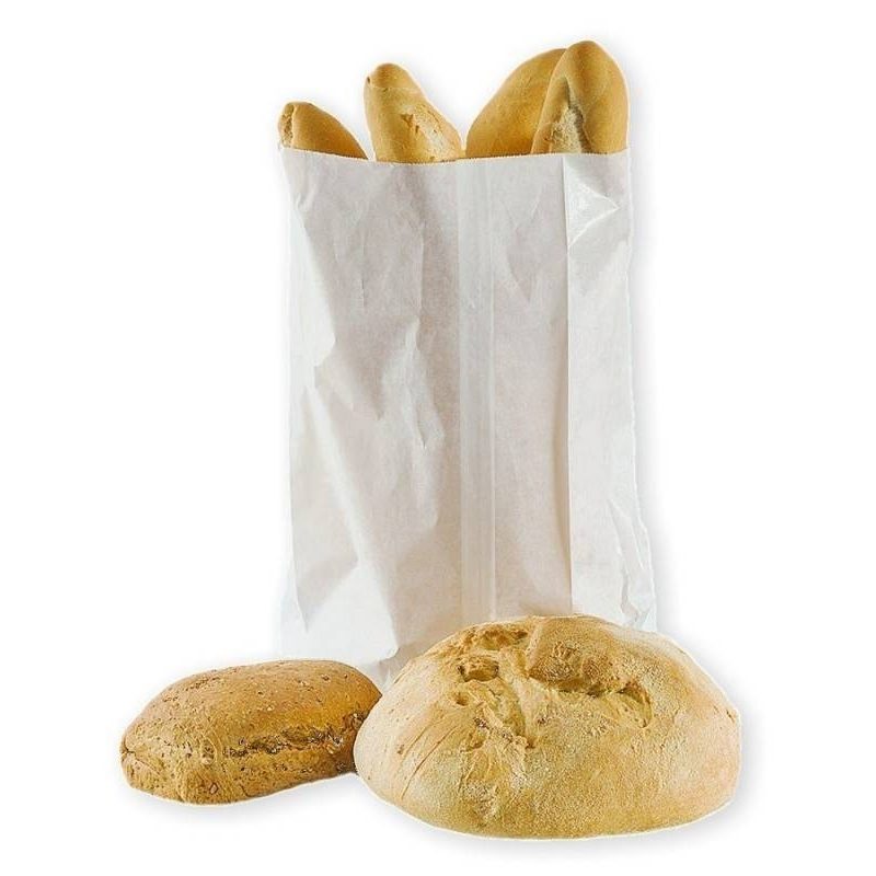 Tuninetti 100 Buste sacchetti in carta bianca alimenti pane dolci f...
