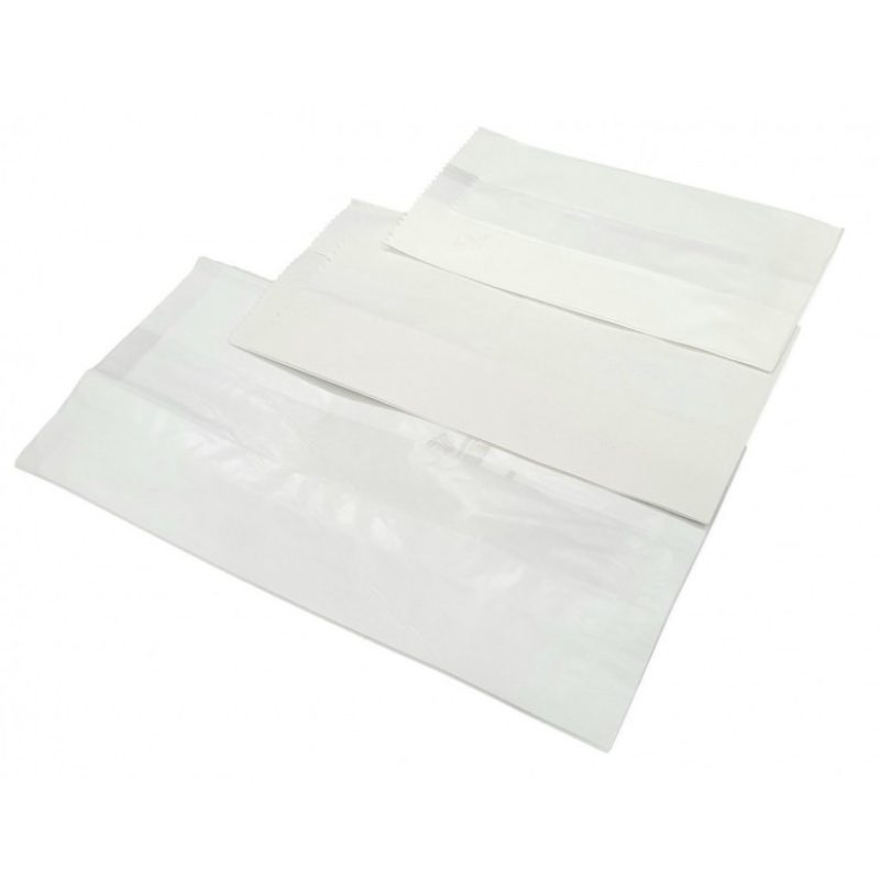 Tuninetti 100 Buste sacchetti in carta bianca alimenti pane dolci f...