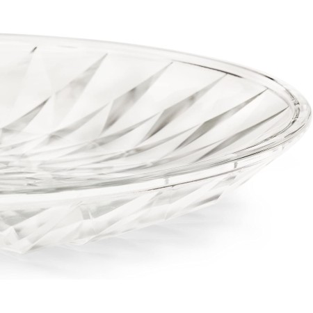 ALZATA  CON 2 PIANI PORTA DOLCI FRUTTA ALZATINA VETRO DA 20/25 cm CENTROTAVOLA 