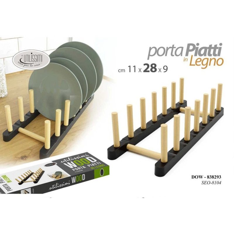 GICOS SCOLAPIATTI LEGNO PER PIATTI VASSOI ORGANIZER DA TAVOLA SERVI...