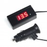 Display monitoratore voltaggio batteria auto LED con presa accendi sigari