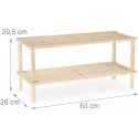SCARPIERA SALVASPAZIO INGRESSO LEGNO PANCA 2 RIPIANI SCAFFALE MOBILEPORTA SCARPE