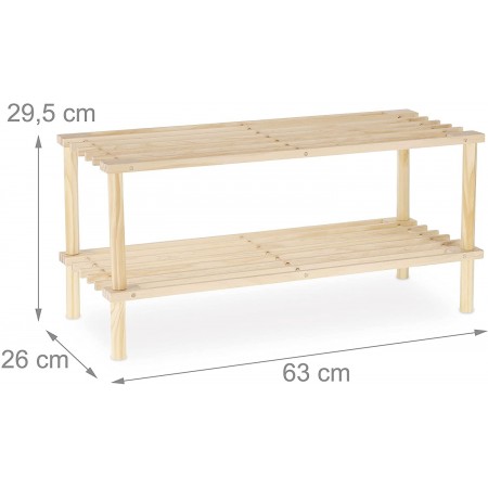 SCARPIERA SALVASPAZIO INGRESSO LEGNO PANCA 2 RIPIANI SCAFFALE MOBILEPORTA SCARPE