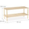 WeHome SCARPIERA SALVASPAZIO INGRESSO LEGNO PANCA 2 RIPIANI SCAFFAL...