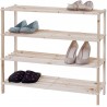 WeHome SCARPIERA SALVASPAZIO INGRESSO LEGNO PANCA 4 RIPIANI SCAFFAL...