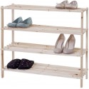 SCARPIERA SALVASPAZIO INGRESSO LEGNO PANCA 4 RIPIANI SCAFFALE MOBILEPORTA SCARPE