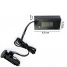 Display monitoratore voltaggio batteria auto LED con presa accendi sigari