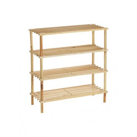 SCARPIERA SALVASPAZIO INGRESSO LEGNO PANCA 4 RIPIANI SCAFFALE MOBILEPORTA SCARPE