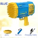 Pistola per Bolle di sapone 69 fori giocattolo con led bambini e adulti giardino