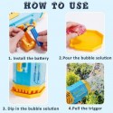 Pistola per Bolle di sapone 69 fori giocattolo con led bambini e adulti giardino