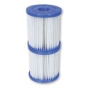 COPPIA FILTRO CARTUCCIA PER TIPO I BESTWAY RICAMBIO POMPE PISCINA 58093 SET