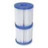 COPPIA FILTRO CARTUCCIA PER TIPO I BESTWAY RICAMBIO POMPE PISCINA 5...