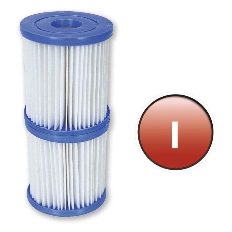 COPPIA FILTRO CARTUCCIA PER TIPO I BESTWAY RICAMBIO POMPE PISCINA 5...