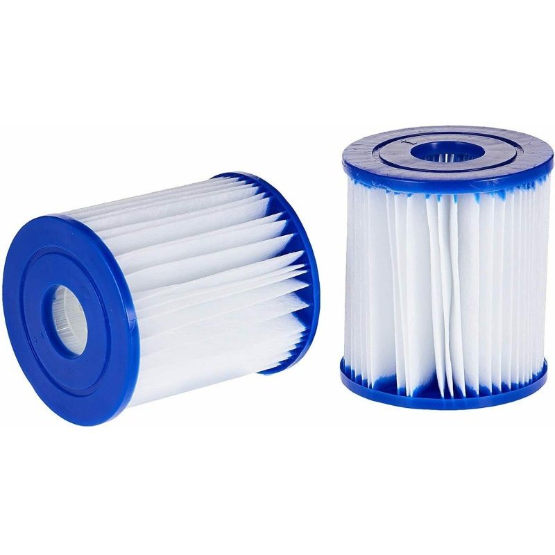 COPPIA FILTRO CARTUCCIA PER TIPO I BESTWAY RICAMBIO POMPE PISCINA 5...