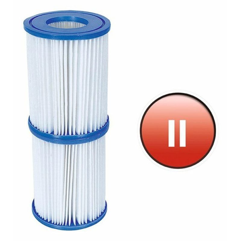 Bestway 2 PEZZI FILTRI RICAMBIO CARTUCCIA PER POMPA FITLRO TIPO II ...