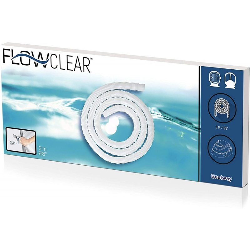 Bestway TUBO di ricambio per pompa filtro 3 Metri 32 mm Piscina 583...