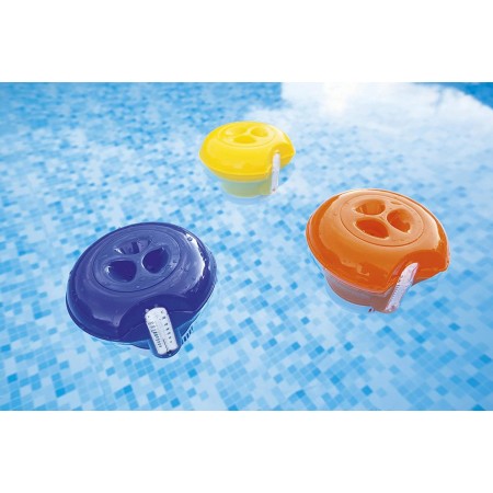 Dosatore Galleggiante termometro piscine Distributore dispenser Cloro chimico