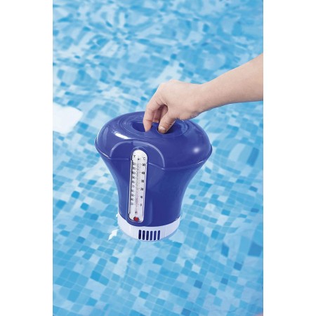 Dosatore Galleggiante termometro piscine Distributore dispenser Cloro chimico