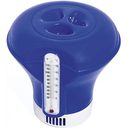 Dosatore Galleggiante termometro piscine Distributore dispenser Cloro chimico