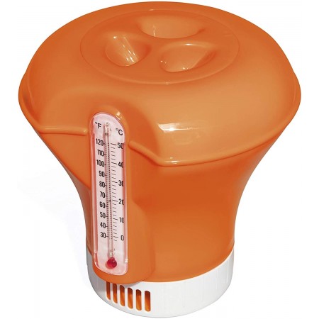 Dosatore Galleggiante termometro piscine Distributore dispenser Cloro chimico