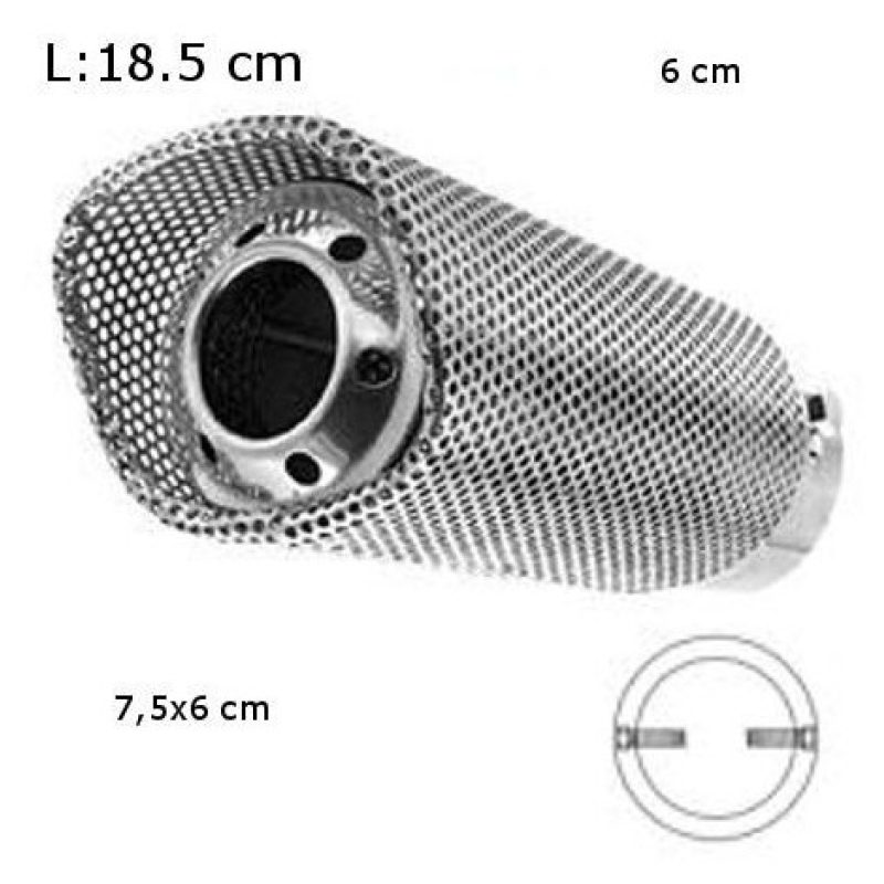 Codino marmitta terminale per auto acciaio inox tubo di scarico decorativa