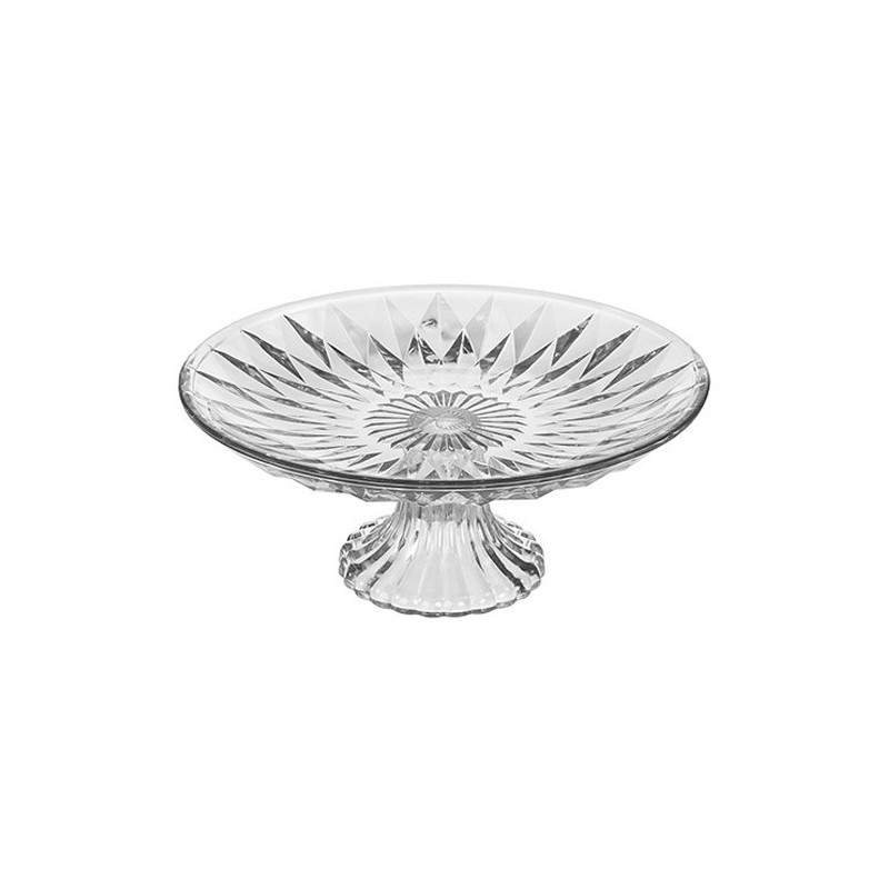 ALZATA IN VETRO CAMPANA 20 CM. PATISSERIE TORTIERA BUFFET PER DOLCI BAR PIATTO