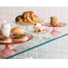 WeHome ALZATA IN VETRO CAMPANA 20 CM. PATISSERIE TORTIERA BUFFET PE...