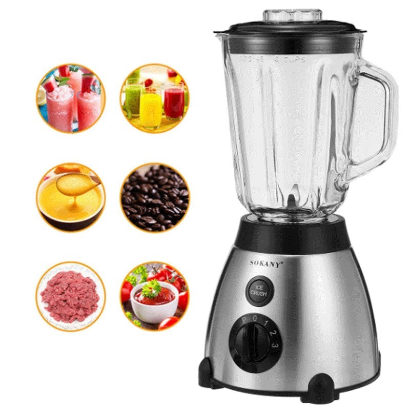 SOKANY Frullatore elettrico 2 IN 1 Alta Potenza 400W miscelatore in...