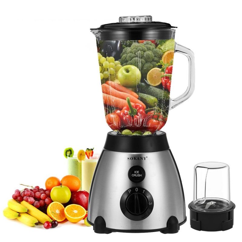 SOKANY Frullatore elettrico 2 IN 1 Alta Potenza 400W miscelatore in...