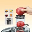 CENTRIFUGA ESTRATTORE DI SUCCO PER FRUTTA E VERDURA 500w POLPA LAME ACCIAIO