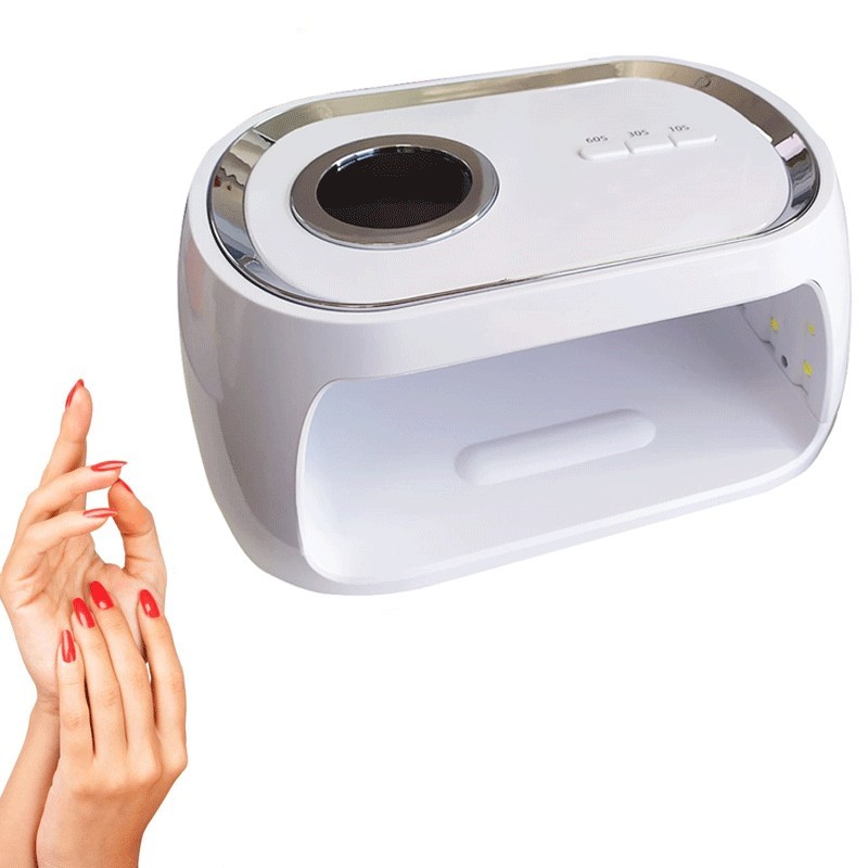 LAMPADA UV a LED GEL UNGHIE PROFESSIONALE 48W FORNETTO NAIL ART 24 LED TIMER