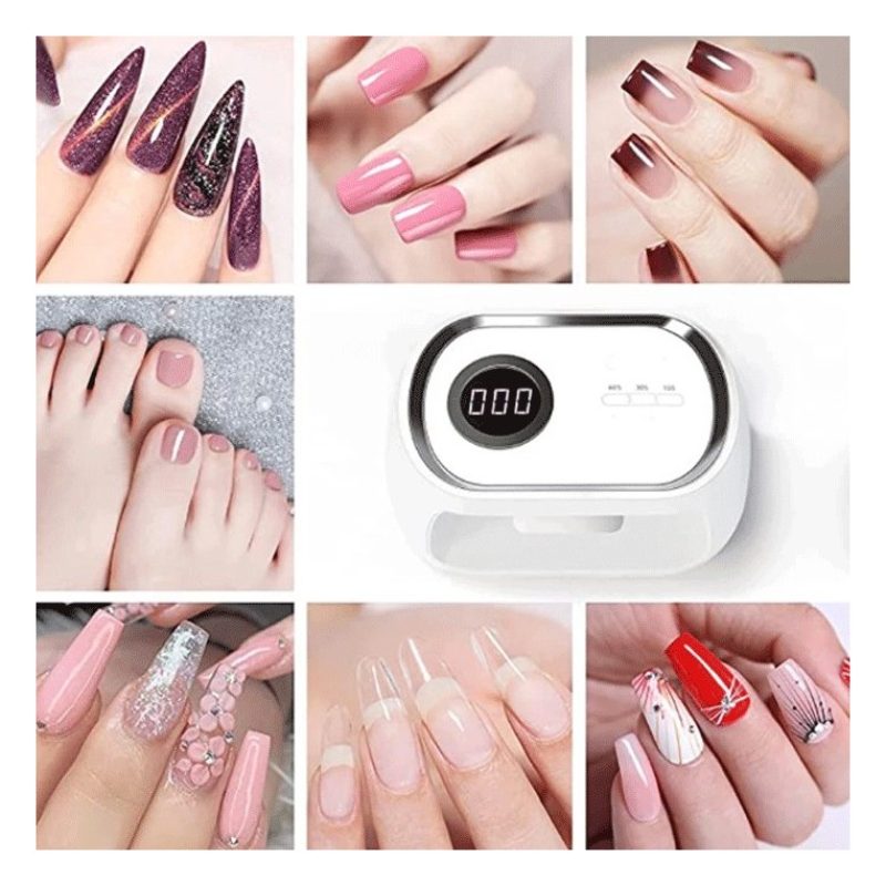 Hongu LAMPADA UV LED GEL UNGHIE PROFESSIONALE FORNETTO NAIL ART MAN...