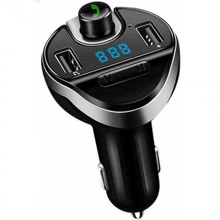 Trasmettitore Bluetooth FM Auto Doppia Porta Ricarica USB MP3 vivavoce radio