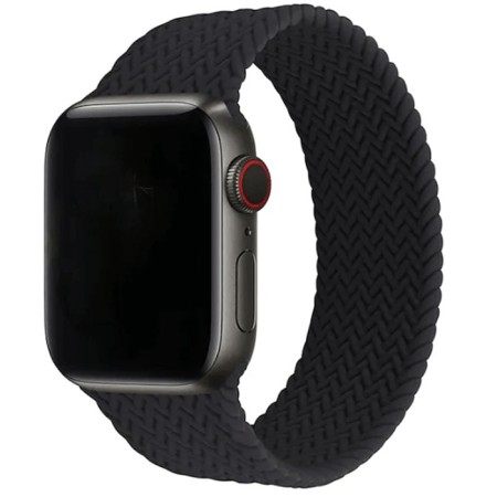 Cinturino Apple Watch 42/44 mm in silicone intrecciato elastico orologio maglia