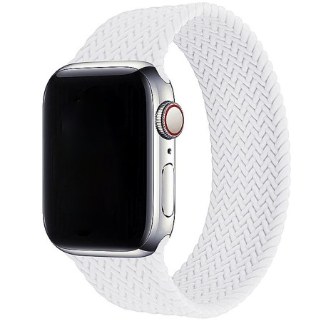 Cinturino Apple Watch 42/44 mm in silicone intrecciato elastico orologio maglia