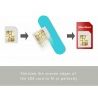 DRIWEI 2x Kit Adattatore 5in1 Nano Micro Estrattore Sim Card Conver...