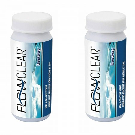 Bestway 100 strisce test 3in1 Analisi CLORO PH ALCALINITÀ ACQUA PISCINA 58142