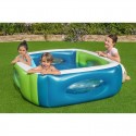 Piscina gonfiabile per Bambini Bestway fuoriterra giardino 168x168x56cm quadrata