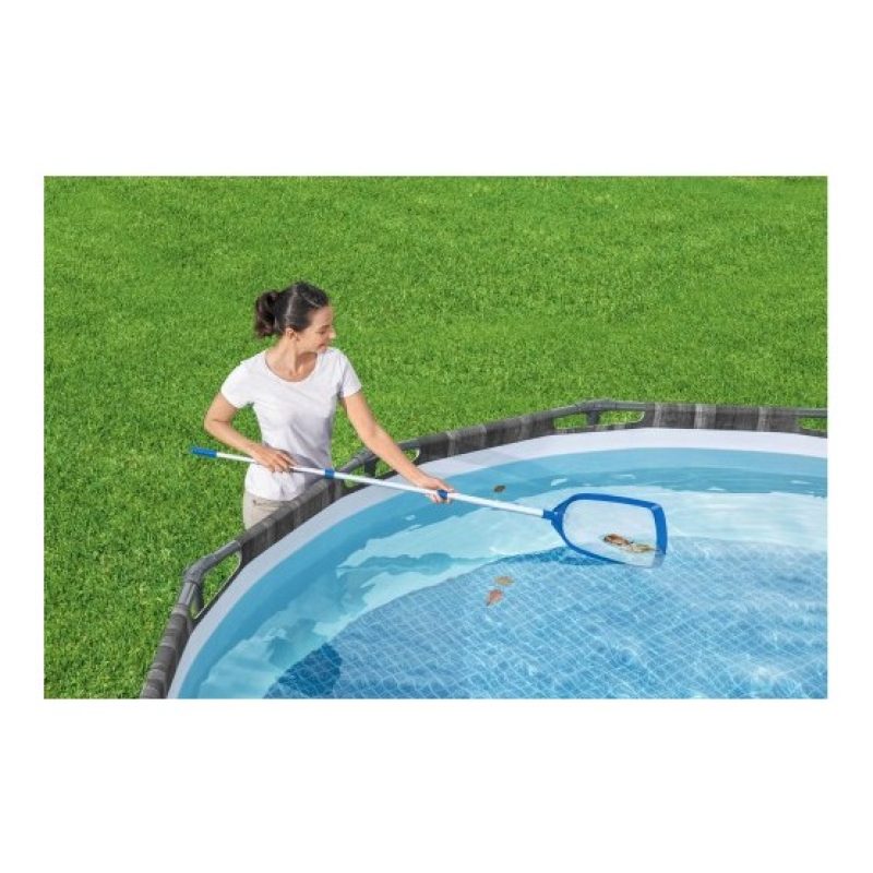 Bestway RETINO DI SUPERFICE PER PISCINA CON MANICO TELESCOPICO BEST...