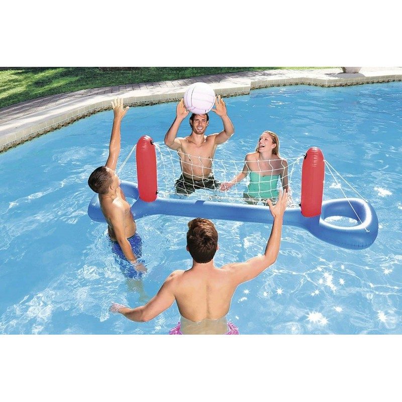 Bestway RETE VOLLEY GONFIABILE GIOCO PER PISCINA BESTWAY PALLAVOLO ...