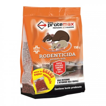 3X PROTEMAX ESCA TOPICIDA GRANO VELENO TOPI RATTI DA 150GR RODENTICIDA EFFICACE