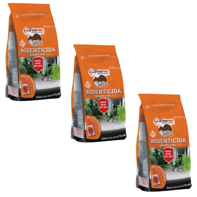 Protemax 3X PROTEMAX ESCA TOPICIDA PASTA VELENO TOPI RATTI DA 150GR...