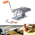 Macchina manuale per pasta in acciaio con 6 spessori di sfoglia e morsetto