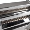 Macchina manuale per pasta in acciaio con 6 spessori di sfoglia e morsetto