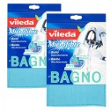 2x Vileda Panno Microfibra Bagno lava superfici 23x17cm pulizia extra assorbente