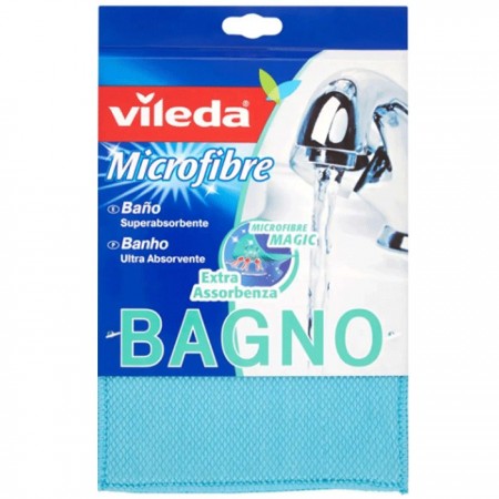 2x Vileda Panno Microfibra Bagno lava superfici 23x17cm pulizia extra assorbente