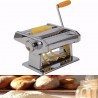 Macchina manuale per pasta in acciaio con 6 spessori di sfoglia e morsetto