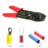 Pinza crimpatrice spellafili cavi elettricista a 4 vie con 60 terminali faston