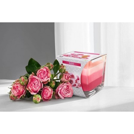 6x CANDELA PROFUMATA PER AMBIENTE CASA 32 ORE IN VETRO 170g Fragranza aromatica